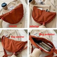 Bolso tipo dumpling de nailon para mujer con opciones de 6 colores, bolso de hombro tipo bandolera de gran capacidad - details 9