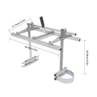 Molino de motosierra móvil, barra de fresado de planchado de 24 pulgadas, tamaño ajustable y eficiente, accesorios de motosierra portátil, herramienta - details 1