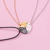 Lovecryst 3 unids/set sol luna estrella colgante collar mejor amigo Bff amistad pareja collar joyería de moda - details 4