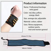 Protector de muñeca envolvente deportivo unisex, banda elástica para entrenamiento, levantamiento de fitness, 1 unidad - details 2