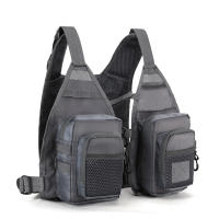 Chaleco de pesca transpirable con correa de hombro ajustable, múltiples bolsillos para kayak, canoa, Roca, mar y río - details 4