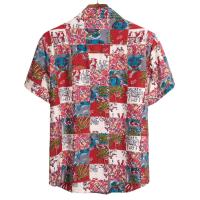 Camisa ajustada de manga corta para hombre, ropa informal con estampado grande, novedad de verano, 2021 - details 7