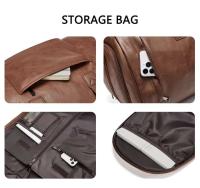 Equipaje al aire libre del cuero de la PU, bolso del equipaje de los hombres determinados del negocio, bolso del viaje - details 3