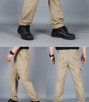 Pantalones De Ciudad Para Hombre Cargo Resistentes Al Agua Y Algodón Pantalones Casuales Multi-bolsillos Y Secado Rápido - details 16