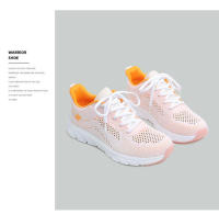 Zapatillas de correr transpirables huecas con superficie Flyknit, zapatos casuales versátiles para mujer, zapatos deportivos ultraligeros - details 7
