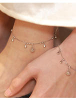 S Pulsera tobillera de plata pura Bestie Bell para mujer, diseño Ins, nicho ligero, nuevo estilo palaciego de alta gama - details 4