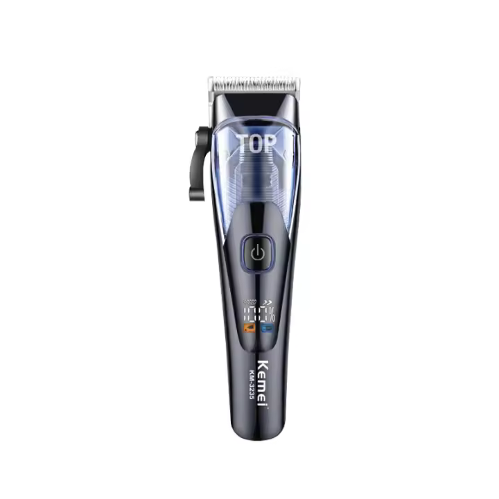 Kemei-cortadora de pelo inalámbrica para hombre, máquina de corte de pelo recargable con cuchilla de decoloración impecable, potente, de precisión - 1