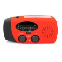 Radio portátil con dinamo solar AM/FM/NOAA con linterna L multifuncional y banco de energía para emergencias y - details 14