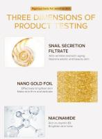 Serums Faciales de Caracol de Oro 24k para Mujer, Filtrado de Secreción de Caracol, Cara Ácido Hialurónico Suero Hidratante Colágeno Esencia, Reduce el Envejecimiento, Suaviza las Arrugas, Reafirma, para Promover la Absorción Suero Hidratante Profundament - details 5