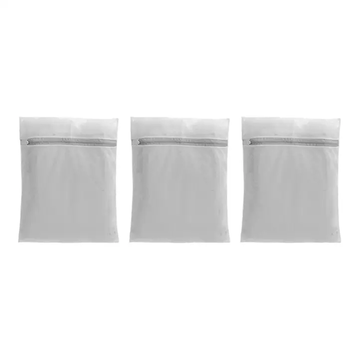 Bolsas de malla para lavado de ropa, bolsa de lavandería delicada para Colegio, dormitorio, almacenamiento de 50X60cm, 3 piezas - 1