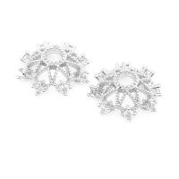Cuentas de Flor de Brasso Dorado de 18K Joyería de Alta Calidad para Mujeres - details 12