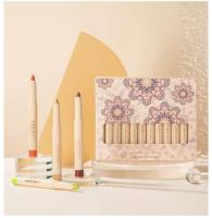 Juego de lápices para sombra de ojos, 12 piezas, maquillaje mate, resistente al agua, barra abrillantadora, crayón, MOCA del desierto, color Beige y dorado - details 11