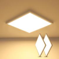 Goeco Lámparas Techo LED 2pcs Ultradelgada 2700LM 4500K Blanca Neutral Instalación de Montaje Semi-Flush Efficiente con Lentes LED 30CM IP44 - details 7