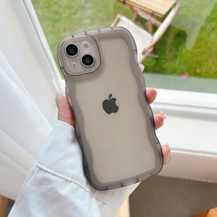 Funda suave y a prueba de golpes con diseño ondulado para protección de accesorios electrónicos de iPhone - 1