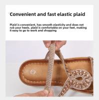 Sandalia Plana Mujer 2025 Punta Redonda con Cristales - Diseño Transpirable Boho Chic, Zapatos de Verano Cómodos para Playa, Fiesta y Diario, Moda Primavera-Verano - details 8