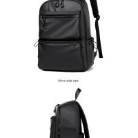 Mochila de 14 pulgadas para hombre Mochila de viaje de gran capacidad Color sólido - details 15