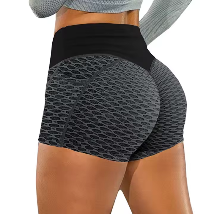 Pantalones cortos de yoga para mujer, monos de gimnasio transpirables, PIESS, pantalones cortos finos de color sólido - 1