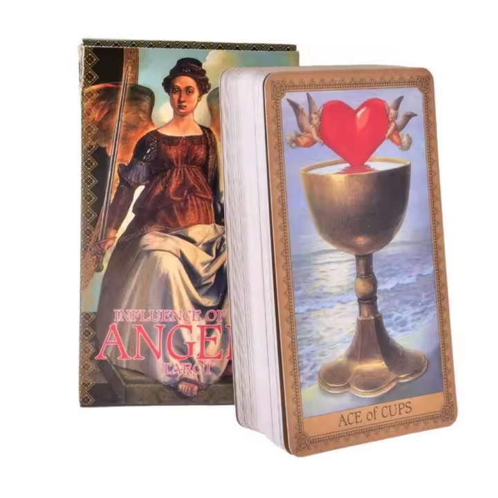 Cartas de la baraja del Tarot para mujeres y niñas, cartas misteriosas de adivinación, 78 cartas de Tarot, 10,3x6cm - 1