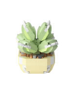 Micro particle building block simulation succulent small potted plant bouquet ornaments for children's assembled building block - details 16