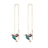 Pendientes de colibrí para mujeres y niñas, pendientes colgantes elegantes con borlas, joyería de moda, regalos de cumpleaños para el Día de San Valentín - details 0