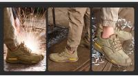 Zapatos de seguridad para hombre, zapatillas de trabajo aisladas a prueba de pinchazos de 6KV, zapatos protectores antigolpes con punta de acero para hombre, zapatillas de deporte de verano - details 4