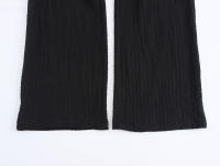 Conjunto de Moda para Mujer OUWU 2 Piezas de Camisetas sin Mangas y Pantalones Vintage de Cintura Alta Elástica - details 4
