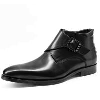 2025 botines con hebilla, zapatos de vestir de cuero para hombre, formales, de negocios, de diseñador, hechos a mano - details 3