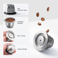 Taza de Café Reutilizable Nespresso Filtro de Acero Inoxidable Recargable Apta para Máquina de Café Inissia y Pixie Marca i Cafilas - details 3