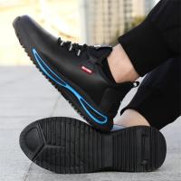 Zapatos de trabajo de seguridad con aislamiento de 6KV para hombres y mujeres, zapatos de cuero negros impermeables, zapatos de cocina antideslizantes, botas indestructibles - details 32
