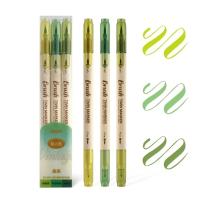 Rotuladores artísticos de acuarela no tóxicos, juego de pinceles de plástico de gran capacidad, bolígrafo de colores de doble cabeza, resistente al desgaste, secado rápido - details 1