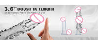 Juguete erótico para hombre con funda de pene realista, extensor de pene de 8 cm con anillo de pene, amplificador de pene reutilizable, tienda de productos eróticos, Viagra, juguete para parejas - details 4