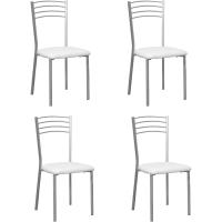 Pack de 2 Sillas de Cocina |   Asientos de Polipiel Blanco |   Modelo SINTRA - details 8