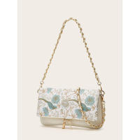 Bolso bandolera cuadrado pequeño con cadena y bordado estilo chino de diseño de nicho nuevo para mujer 2025 - details 9