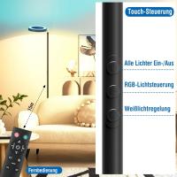 Lámpara de Pie Regulable Gris 42W, Lámpara de Pie LED Salon 3700LM Súper Brillantecon Lámpara de Lectura, control remoto y control táctil Lámpara Alta para Salon de Estar Dormitorio Oficina - details 12
