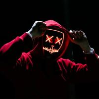 Máscara Multicolor Luminosa LED Terror Fiestas, Fantasma Discoteca Recargable para Festivales Musicales/Bares - details 2