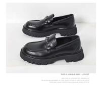 Zapatos casuales de cuero de vestir de diseñador para hombre, fáciles de usar, talla grande, nueva punta redonda alta - details 9