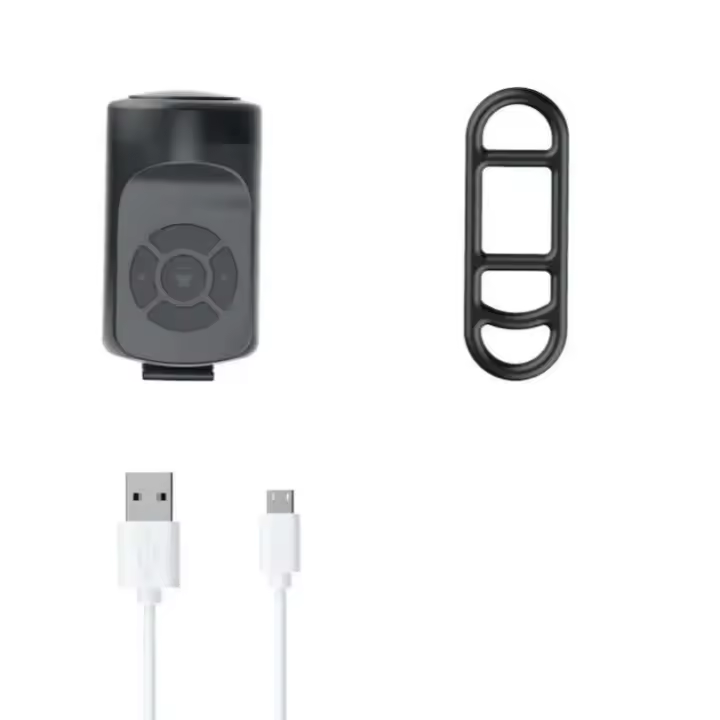 Bocina eléctrica con carga USB para bicicleta de montaña, anillo de seguridad de advertencia, campana impermeable, accesorios para ciclismo - 1