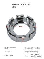 Llave de ajuste de llanta de bicicleta, 8 ranuras, herramienta de servicio de reparación, accesorios de llave - details 1