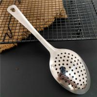 Colador de acero inoxidable pulido, cuchara para sopa, cabezal puntiagudo, filtro de aceite multifuncional, colador, cuchara de sopa para el hogar - details 14