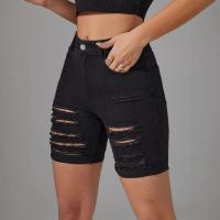 Pantalones vaqueros medianos pantalones cortos rasgados de moda de verano pantalones calientes - details 2