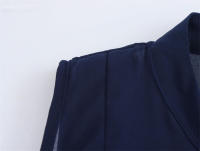 OUWU- Blusa Lisa Para Mujer, Tops Holgados Con Cuello Redondo, Camisas De Gasa Sin Mangas, Chaleco Clásico Sencillo A La Moda Para Oficina Para Mujer - details 7