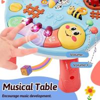 Juguetes Musicales Para Bebés, Mesa De Actividades, Juguetes Educativos Para Niños De 18 Meses A 2 Años - details 2