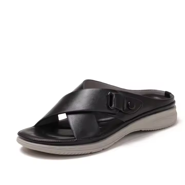 Sandalia suela gruesa ligera y fácil de pisar, fregona fresca nuevas zapatillas de playa cómodas de verano para usar en el exterior, suaves - 1