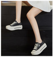 Aumento de altura interior 0,5 cm plantilla de piel de cerdo zapatos de lona nuevos zapatos de junta casual versátiles zapatos pequeños blancos - details 22
