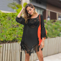 Vestido ligero de playa para mujer, traje de baño de ganchillo, túnica envolvente para trajes de baño, fiestas en la piscina de verano y ropa de resort, cubierta de natación de secado rápido - details 2