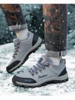 Zapatos de Senderismo Invierno para Hombres Botas Cálidas Exteriores para Acampar Antichoque Zapatillas de Escalada con Cordones RUNSUN DAILY - details 13
