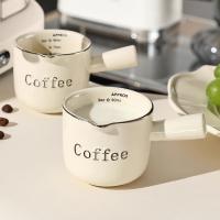 Taza De Extracción De Espresso Cerámica Con Escala Taza De Leche Para Café De Alta Calidad Accesorios De Café Para El Hogar Regalos Ounce Gruesa Exquisita - details 0
