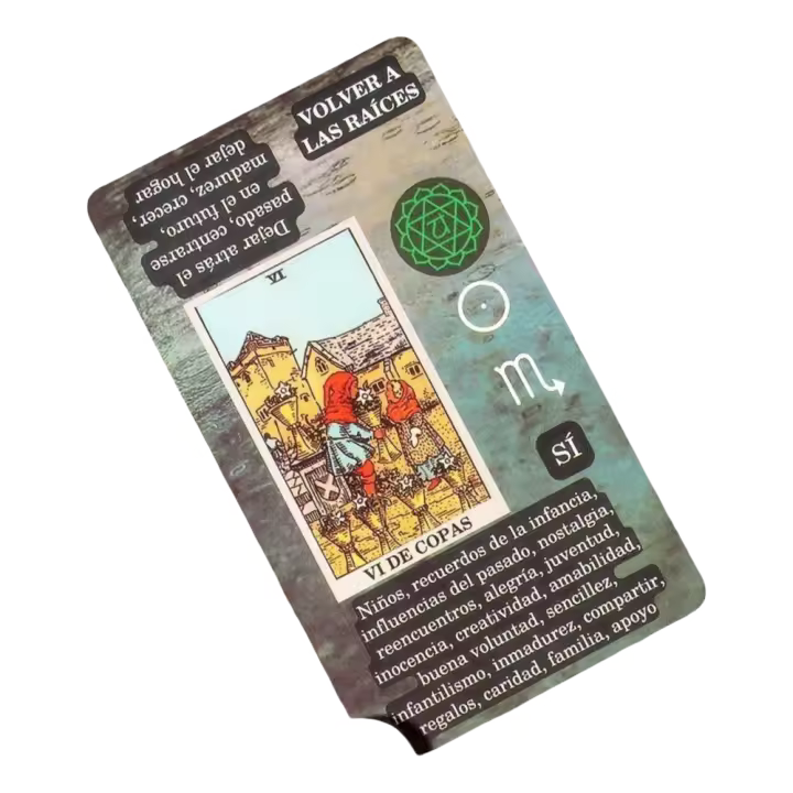 Tarot de aprendizaje de idioma español, 10,3X6cm - 1
