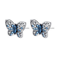 Pendientes de plata de ley 925 para mujer, aretes con forma de libélula y pájaro, joyería fina para boda, novedad - details 31