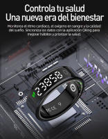 Anillo Inteligente SANLEPUS para Hombres y Mujeres con pantalla, rastrea pasos, frecuencia cardíaca, calorías, sueño y estrés las 24 horas, los 7 días de la semana, con Estuche de carga, QRing aplicación para Apple Xiaomi - details 8